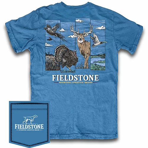Fieldstone  Wildlife Tee    Blue 