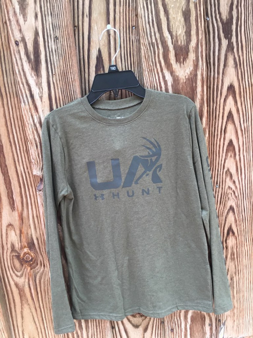 Under Armour,  LS Tee Wild Logo Marine od Green 