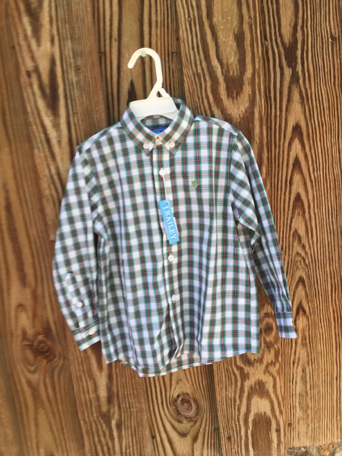 Button Down Evergreen Plaid 