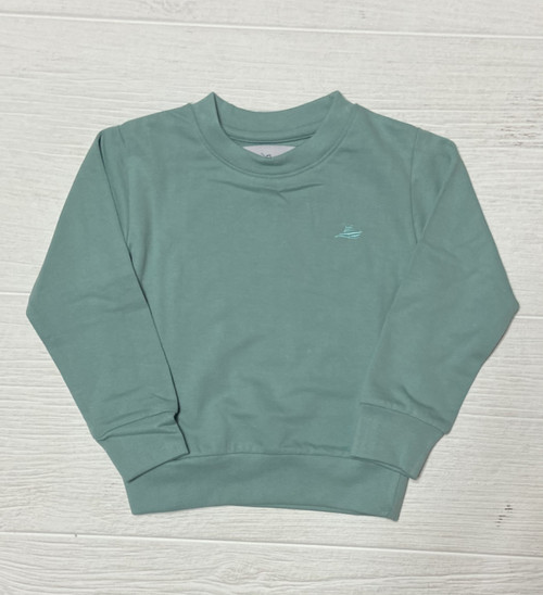 Logo Knit Sweatshirt  Aqua 