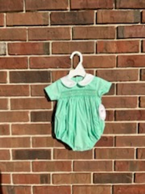 Mint Smocked Bubble 