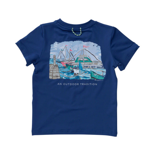 Boys Pro Performance Fishing Tee with Harbor Art