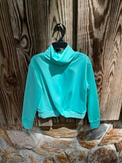 Turtleneck  Tee  Aqua   