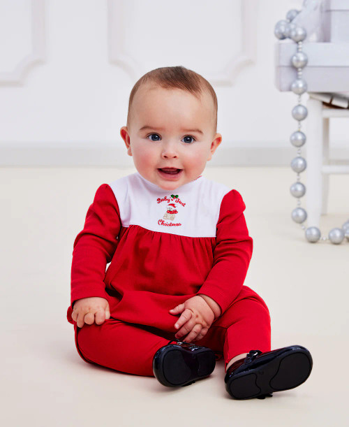 Baby's First Christmas Dress Set