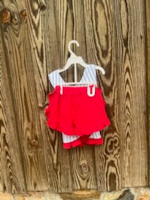 Baseball app. Girls Short Set 