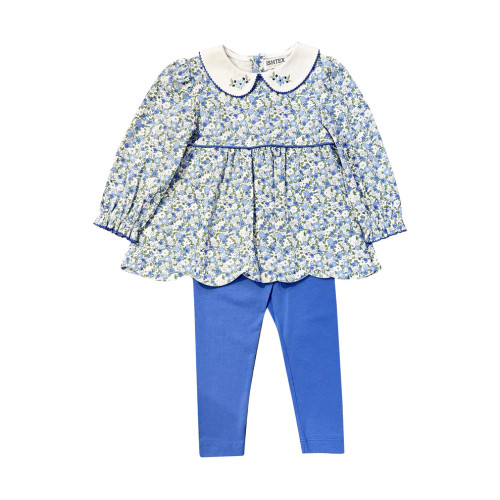 Blue Flower Legging Set Blue Flower Legging Set