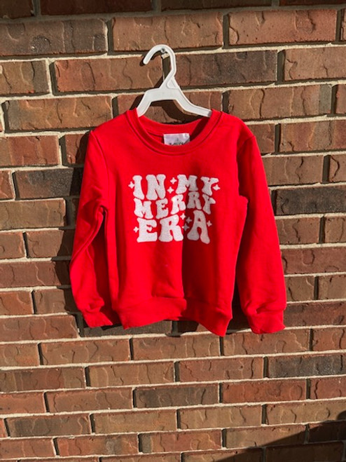 Red Merry Era Kid Sweatshirt Red Merry Era Kid Sweatshirt