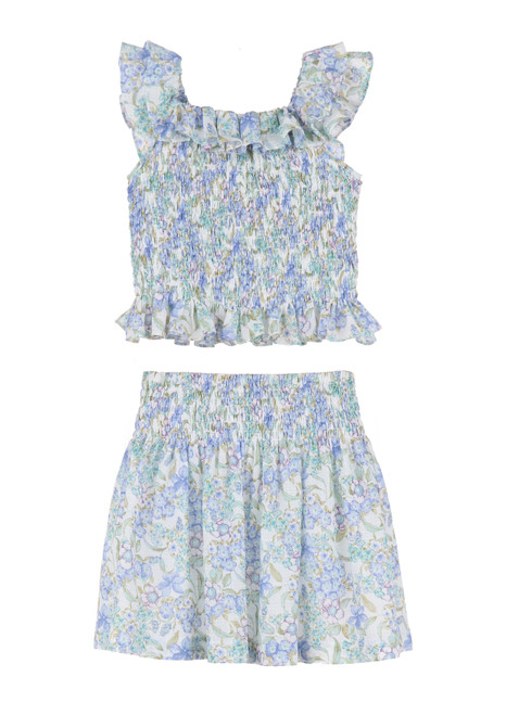 The carla shirred set print