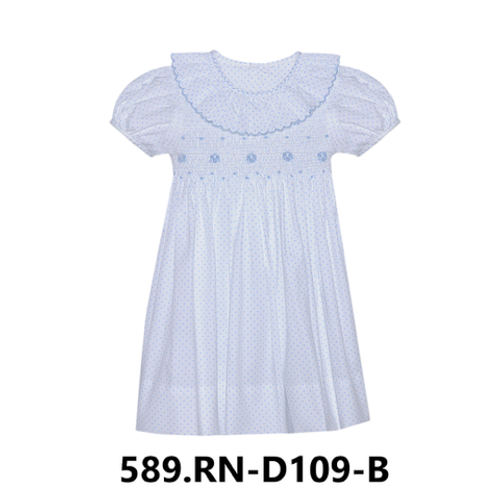 Blue cate dress collar