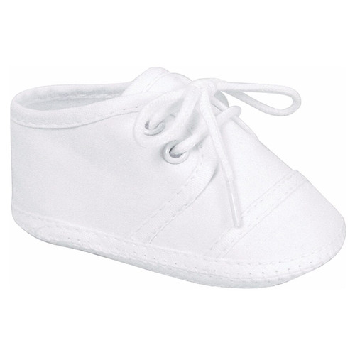 TAYLOR 2150 Infant White Lace-Up Oxfords