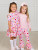 Pink school house knit short sleeve twirl dress