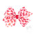 Sequin Heart Print Hair Bow
