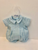 Blue Pleated Boys Romper