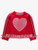 Heart Red Gingham Applique Ruffle Bow Sweatshirt