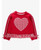 Heart Red Gingham Applique Ruffle Bow Sweatshirt