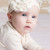 Layette Basic-Eggnog Lily Pad Headband