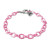 Charm it pink chain bracelet