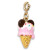 Gold Mickey Ice Cream Charm