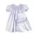 Daygown with Wave Smocking white