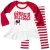 Georgia Bulldogs Ncaa Girls Ruffle Raglan Set