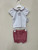 Bulldog RED/BLACK KNIT GIRLS BLOOMER SET