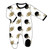 Football Fever Black and Gold Romper