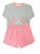 SWEATSHIRT SET BLUE-PINK FLORAL