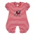 Georgia Bulldogs Infant Striped Puff Sleeve Romper