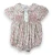 SAMANTHA FLORAL SMOCKED W/3 BUTTONS BUBBLE