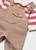 Newborn Boy Dungaree with Striped Polo Set