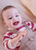 Newborn Boy Dungaree with Striped Polo Set