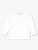 White Knit Long Sleeve Ruffle Layering Tee