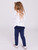 White Knit Long Sleeve Ruffle Layering Tee