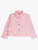 Pink Stretch Denim Ruffle Jacket