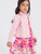 Pink Stretch Denim Ruffle Jacket