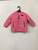 Girl's Hooded Puffer Jacket with Shrimp Print Line
