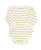 Ruffle Butts Ivory & Golden Yellow Stripe  LS Body