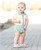 Rugged  Butts Marine Blue Stub Detail Bodysuit 