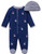 Little Me   Sail Boat Footie  Blue