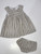 Tan/White Striped Dress with Diaper Cover