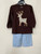 Deer Applique Pant Set 