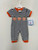 Pumpkin App.   Boys Romper