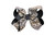 Layered Leopard Knot Bow on Alligator Clip
