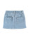 Light Wash Ruffle Jean Skirt 