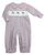 Santa Smocked Boys Bubble Longall  