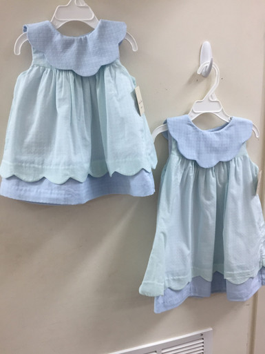 Sophie & Lucas Girls Garden Club Miller Dress - Blue main image 1