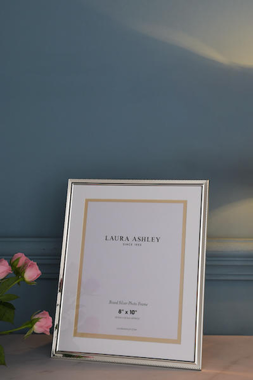 Laura Ashley Boxed Photo Frame Polished Silver 8x10