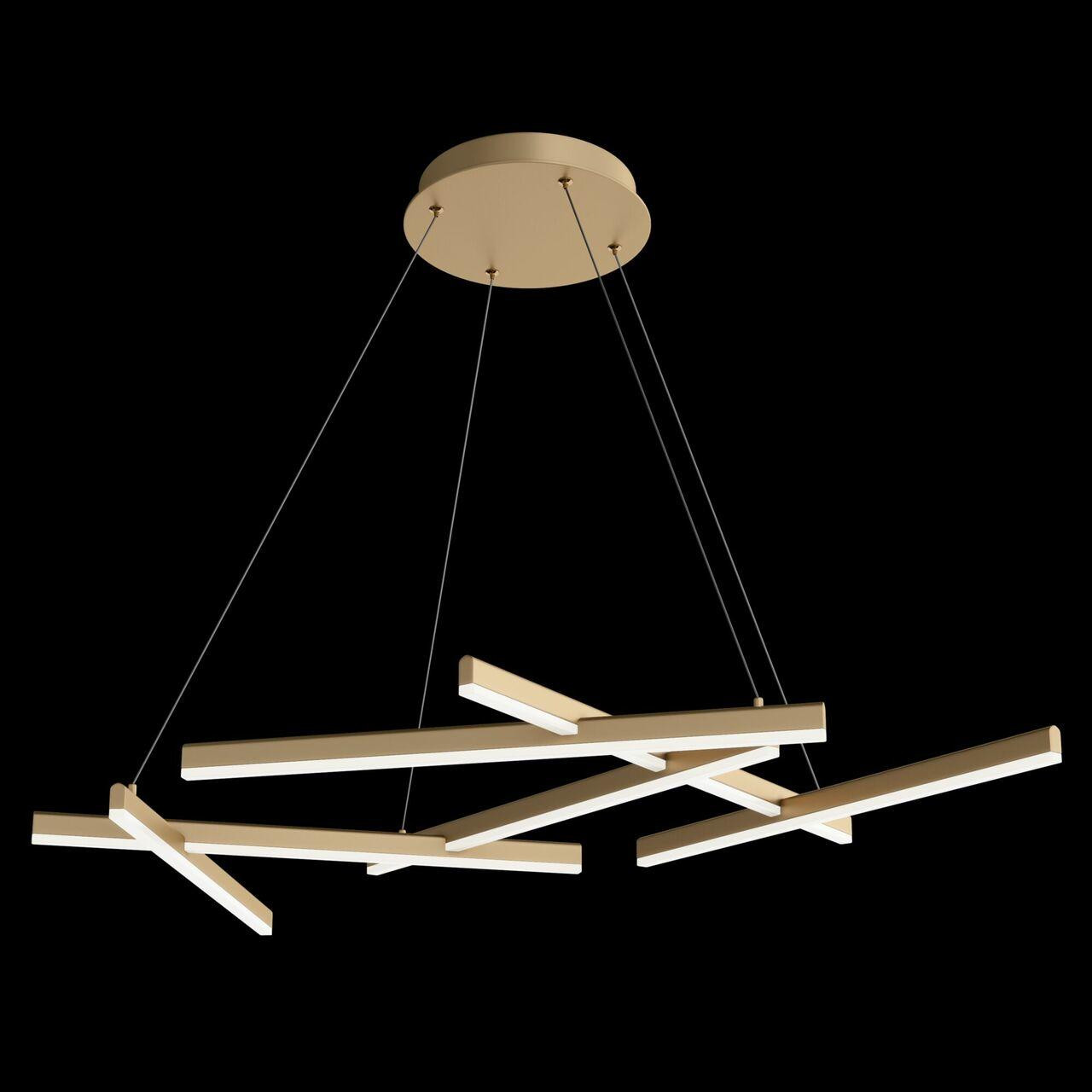 Line Matt Gold Warm White 3000k LED Pendant Light