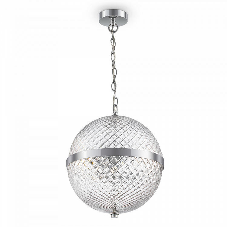 Factted Glass Globe Pendant Light