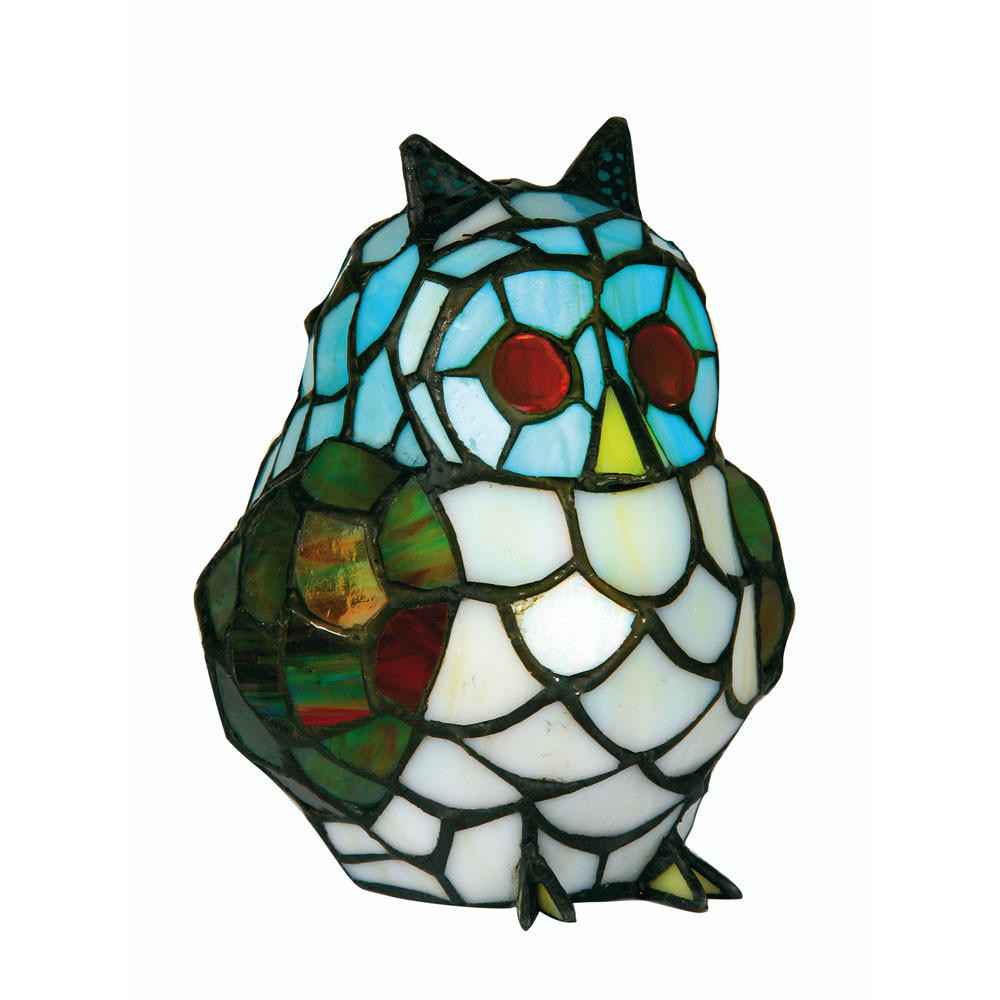 Novelty Owl Tiffany Table Lamp